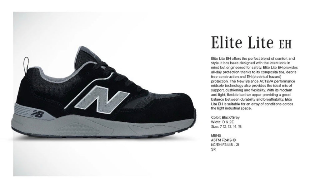 🟢 NEW 🟢 Men’s New Balance Comp-Toe Work Shoe - (Men’s 9.5 US)